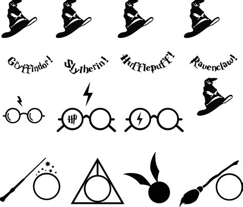 Harry Potter Svg Harry Potter Silhouette Harry Potter Clipart Harry