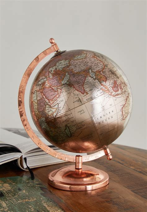 Buy Aurora Multicolor Rose Gold Desk Globe For Women In Doha Other Cities