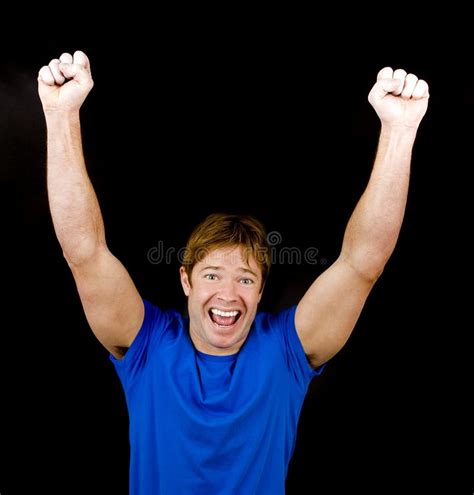 Young Man Cheering Stock Image Image Of Body Lifestyle 8169335