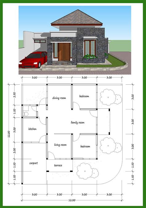 House Plans For You House Design 70 Square Meters In The Corner