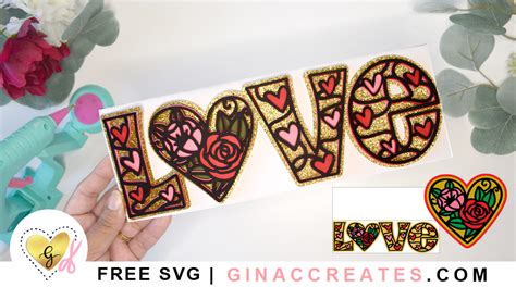 Valentine’s Day 3D Paper Card Free SVG Cut File – Gina C. Creates