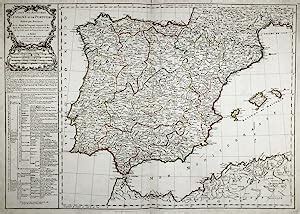 Carte Des Royaumes D Espagne Et De Portugal Divises Par Provinces