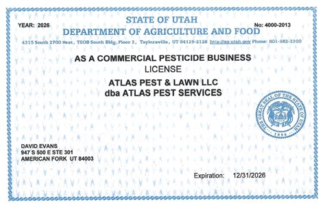 Licenses – Atlas Pest Services