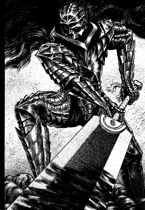 Berserk Black Swordsman Illustration Berserk Berserk Armor Guts