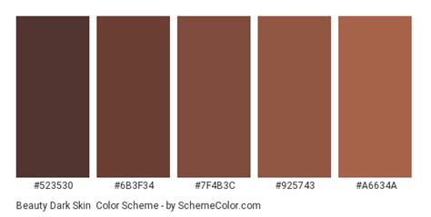 Beauty Dark Skin Color Scheme Brown