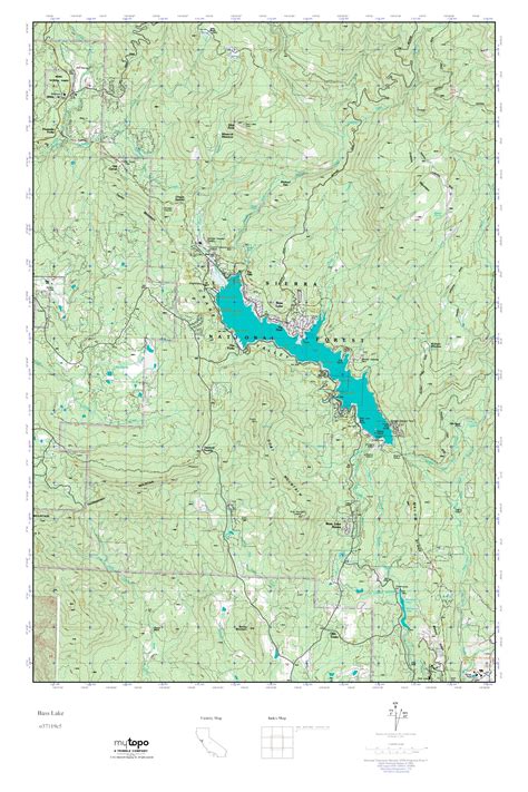 Mytopo Bass Lake California Usgs Quad Topo Map