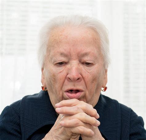 Elderly Woman Coughing Royalty Free Stock Image Image 34072536