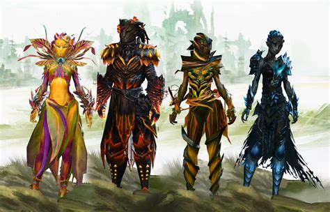 Sylvari Color Scheme Guild Wars Guild Wars 2 Fantasy Characters