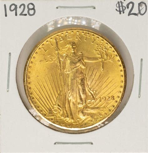 1928 20 St Gaudens Double Eagle Gold Coin