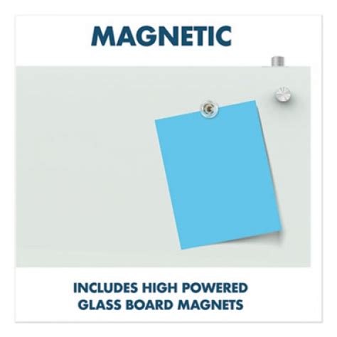 Quartet Infinity Magnetic Glass Dry Erase Cubicle Board 18 X 30 White Pdec1830