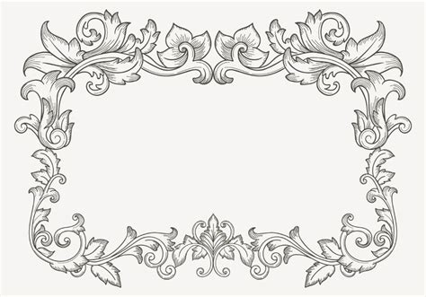 It's on my list of things to stitch! Floral Vintage Filigree Border | Vector art design, Clip ...