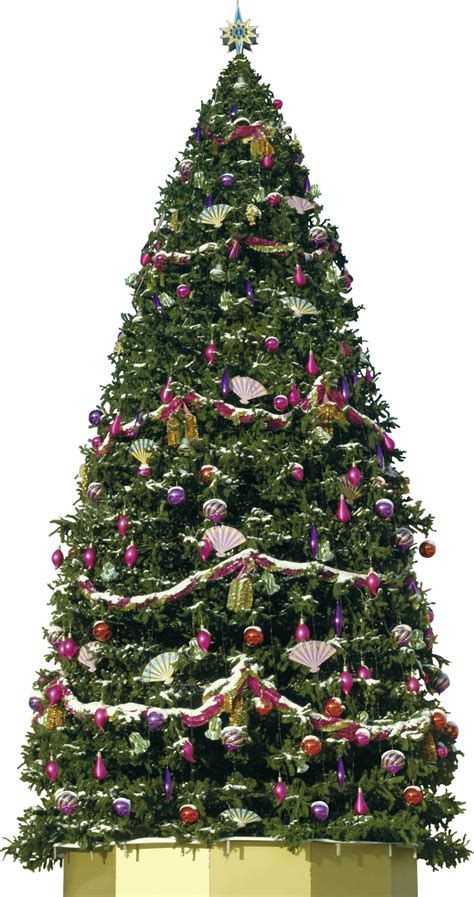 Today i am here to give. Big Decorative Christmas Tree PNG Image - PurePNG | Free ...