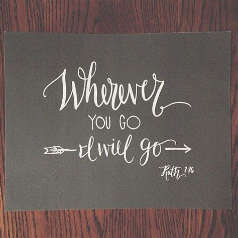 The dimension of communication of digi.com.my is interactive. Wherever You Go I Will Go // Original Calligraphy Print ...