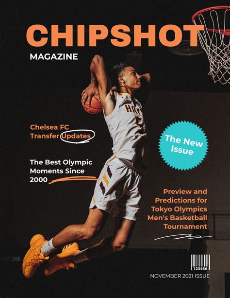 Sports Magazine Cover Template
