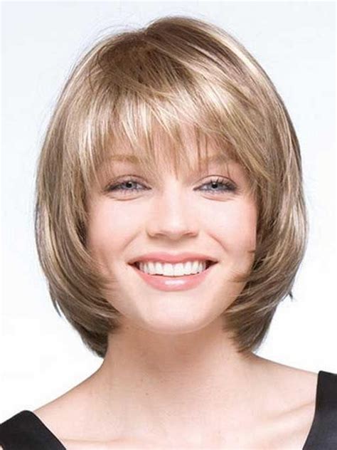 Ideas Of Short Layered Bob Hairstyles For Round Faces
