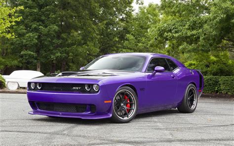 Download Wallpapers Dodge Challenger American Sports Car Purple