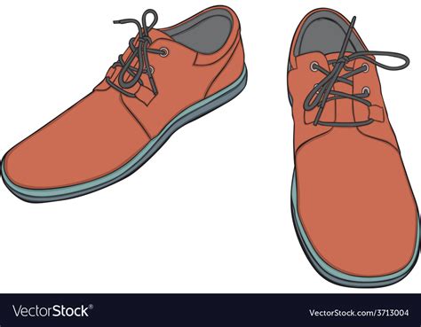 Cartoon Shoes Royalty Free Vector Image Vectorstock