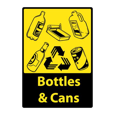 Bottles And Cans Sign