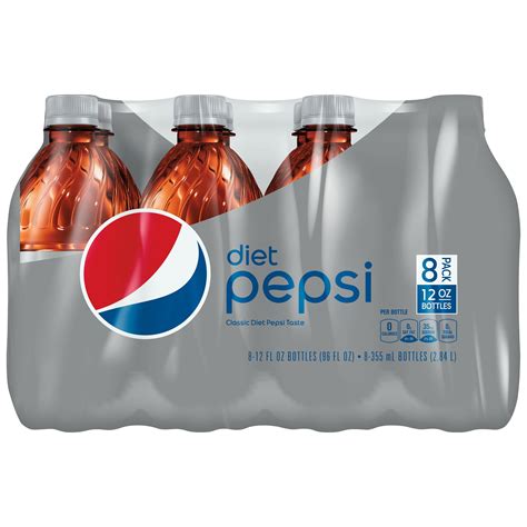 Pepsi Diet Cola 8 Pk Bottles Shop Soda At H E B