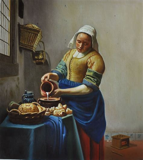 The Milkmaid By Vermeer Old Masters
