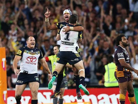 English tryscorers in grand finals. Cowboys win 2015 NRL premiership with Kyle Feldt try