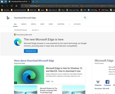 Microsoft Edge Chromium Windows 10