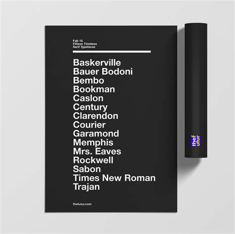 Best Typefaces Poster On Behance