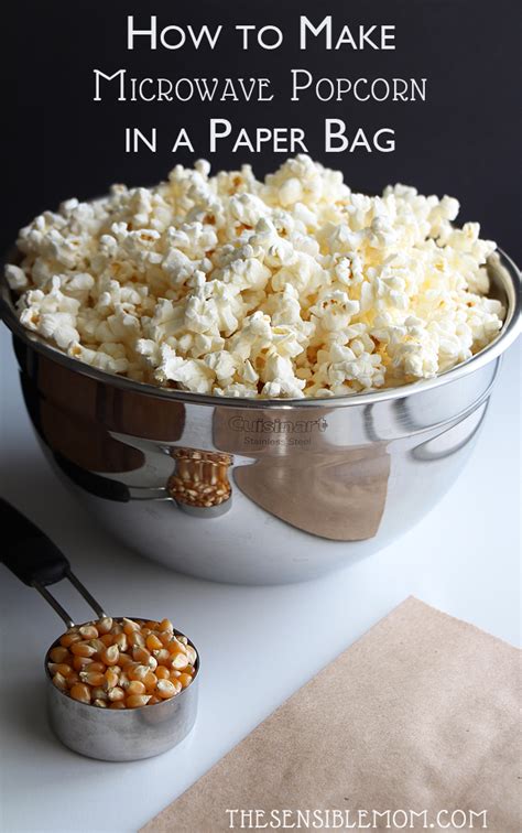 How To Make Microwave Popcorn In A Paper Bag Video Recipe