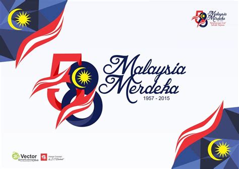 Kini warga malaysia merayakan hari merdeka atau hari kebangsaan tiap tanggal 31 agustus untuk mengenang kembali batu loncatan bersejarah menuju pembentukan negara malaysia. HUT Kemerdekaan Malaysia 58 Logo Berpegangan erat by ...