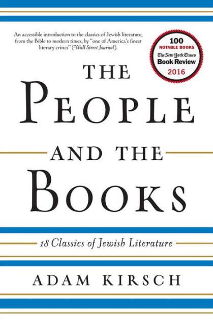 The People And The Books 18 Classics Of Jewish Literature By Adam Kirsch Paperback Barnes