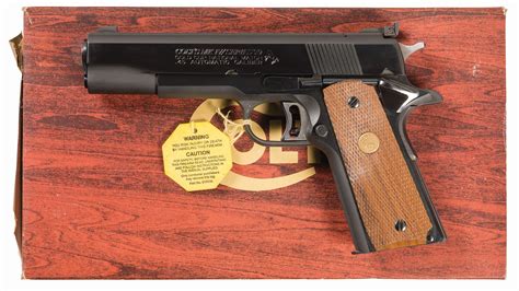 Colt Mk Iv Series 70 Gold Cup National Match Pistol With Box Rock