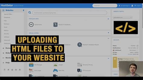 How To Upload Html Files To Your Website Youtube