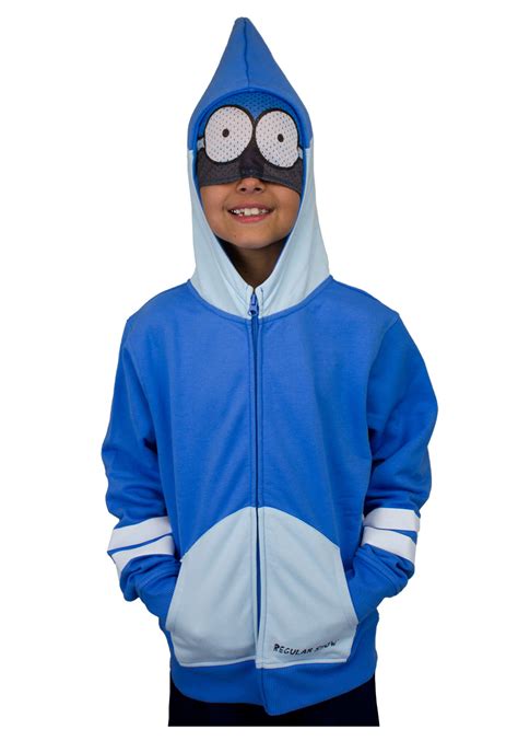 Boys Regular Show Mordecai Costume Hoodie Halloween Costume Ideas 2021