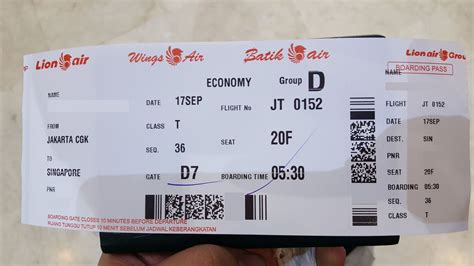 review  lion mentari airlines flight  jakarta  singapore  economy