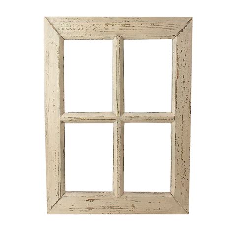 20 White Wooden Window Frame Wall Hanging Decoration