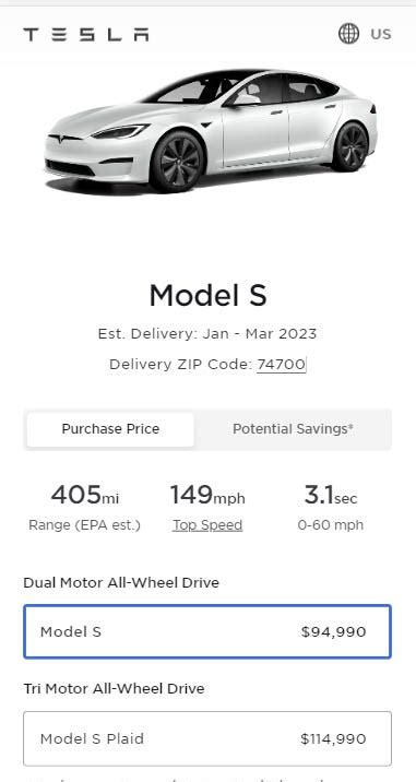 Tesla Drops Prices Of Its Model S 3 X And Y Vehicles Complete List