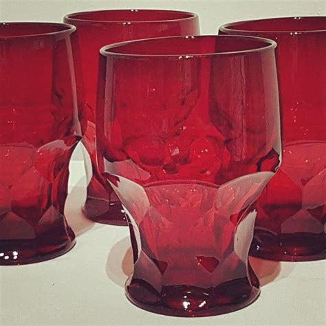 Ahummingbirdheirloom Red Glass Red Christmas Glass