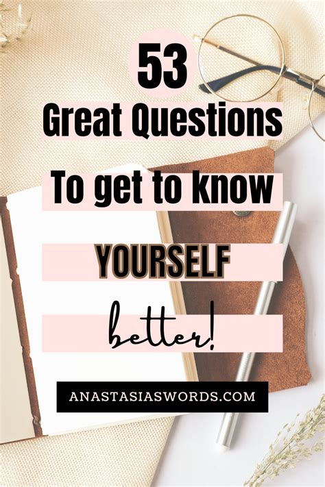 53 Good Questions To Get To Know Yourself Better Getting To Know You