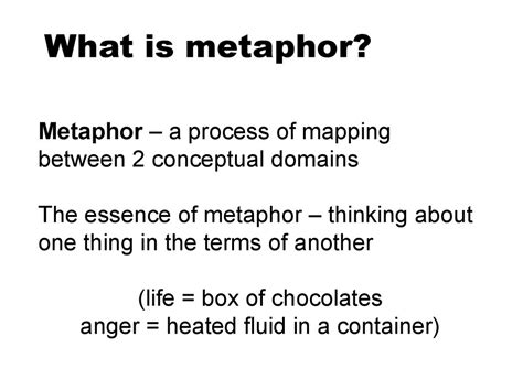 Cognitive Stylistics Theory Of Cognitive Metaphor Lecture 5