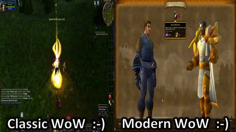 Classic Wow Vs Modern Wow A Side By Side Comparison Youtube