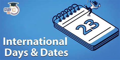 International Days List Month Wise Important Days