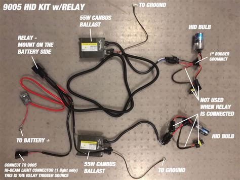 75w hid kit with relay connection diagram. Xenon Hid Wiring Diagram - Wiring Diagram Schemas