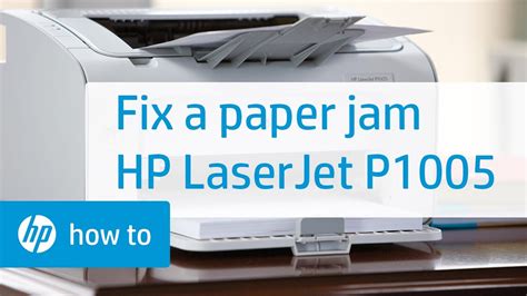 This printer comes with an impressive print speed including 14. Fixing a Paper Jam - HP LaserJet P1005 Printer - YouTube