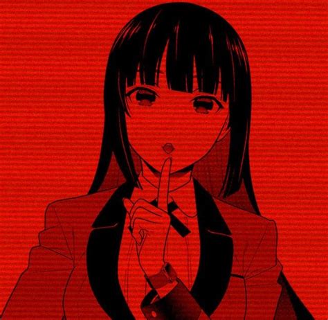 Kakegurui Yumeko 🤍 Red Aesthetic Grunge Aesthetic Anime Anime Manga