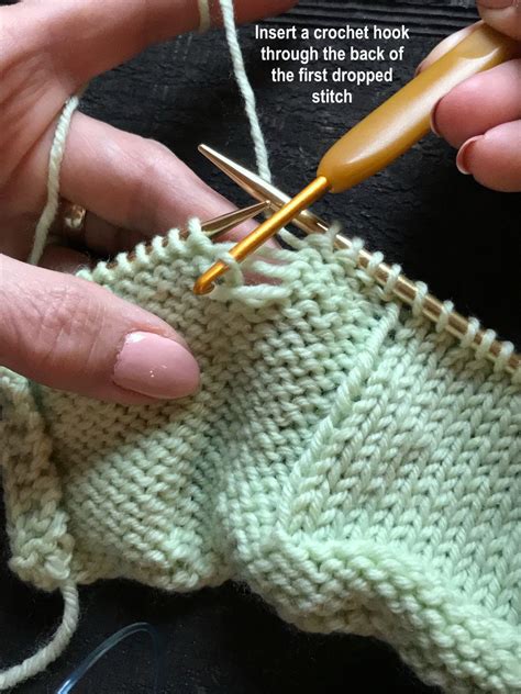 How To Pick Up Dropped Stitches In Your Knitting Italian Dish Knits