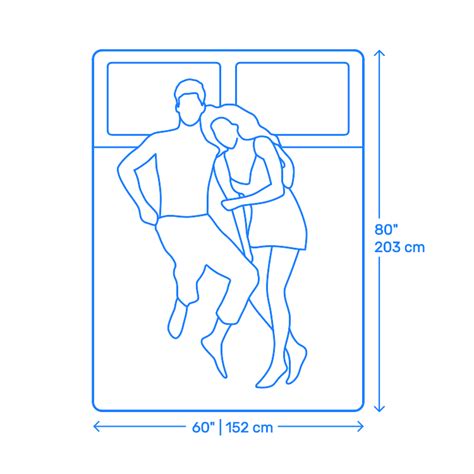 Queen Size Bed Dimensions And Drawings