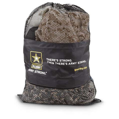 5 New Army Strong Mesh Laundry Bags Black 236205 Stuff Sack And Ditty