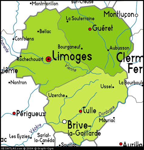 Limoges Map And Limoges Satellite Image