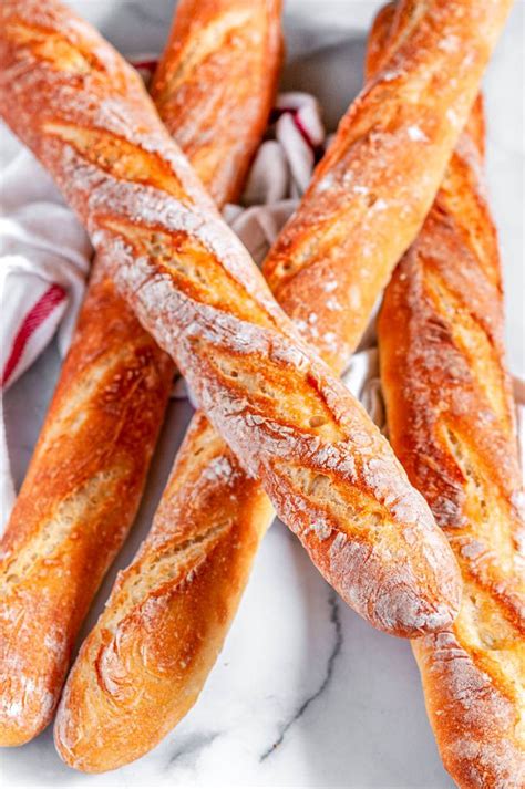 classic crusty french baguettes aberdeen s kitchen recipe in 2020 crusty french bread