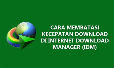 Melihat kecepatan internet pada area tempat tinggal sobat adalah upaya untuk meningkatkan kecepatan internet. Cara Membatasi Kecepatan Download di Internet Download Manager - Inwepo